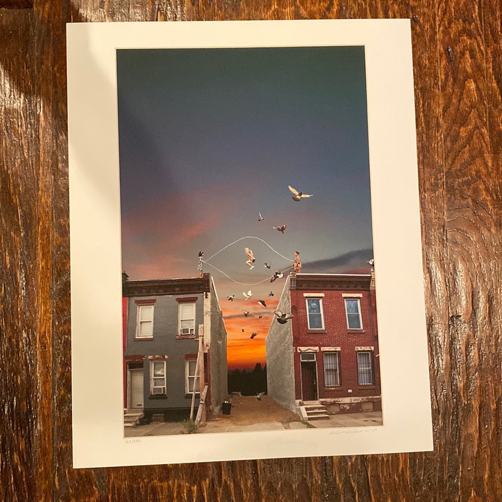 AUTHENTIC - KATE HARROLD PRINT ARTIST - 123/250 - DOUBLE DUTCH